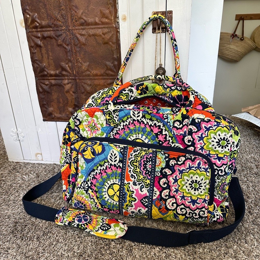 Vera Bradley Multicolor Weekender Bag! NEW